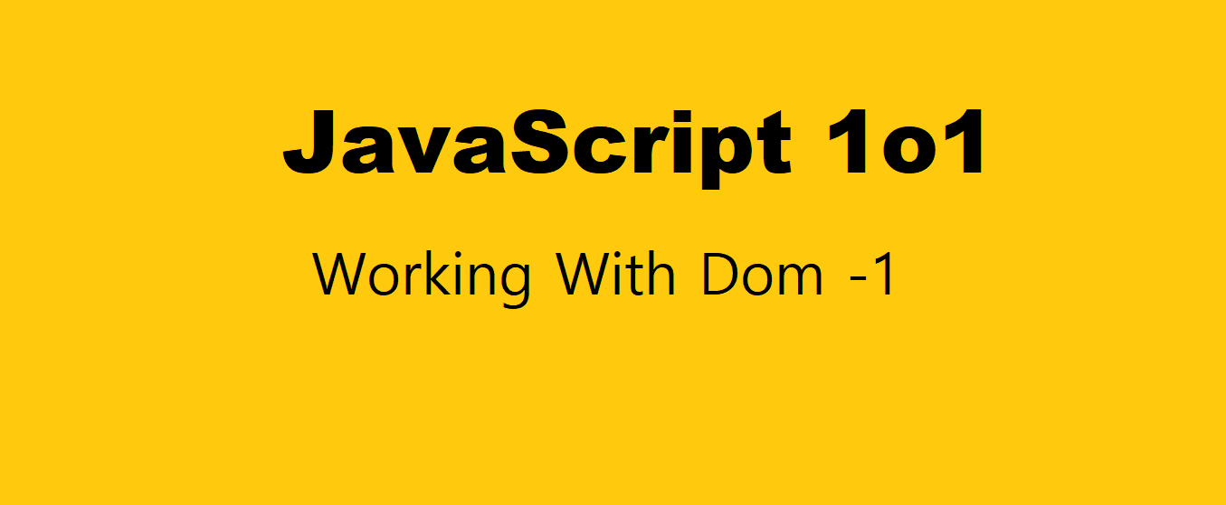 Working with DOM - 1