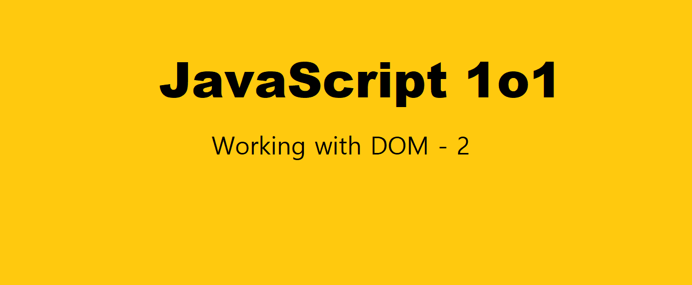 Working with DOM - 2